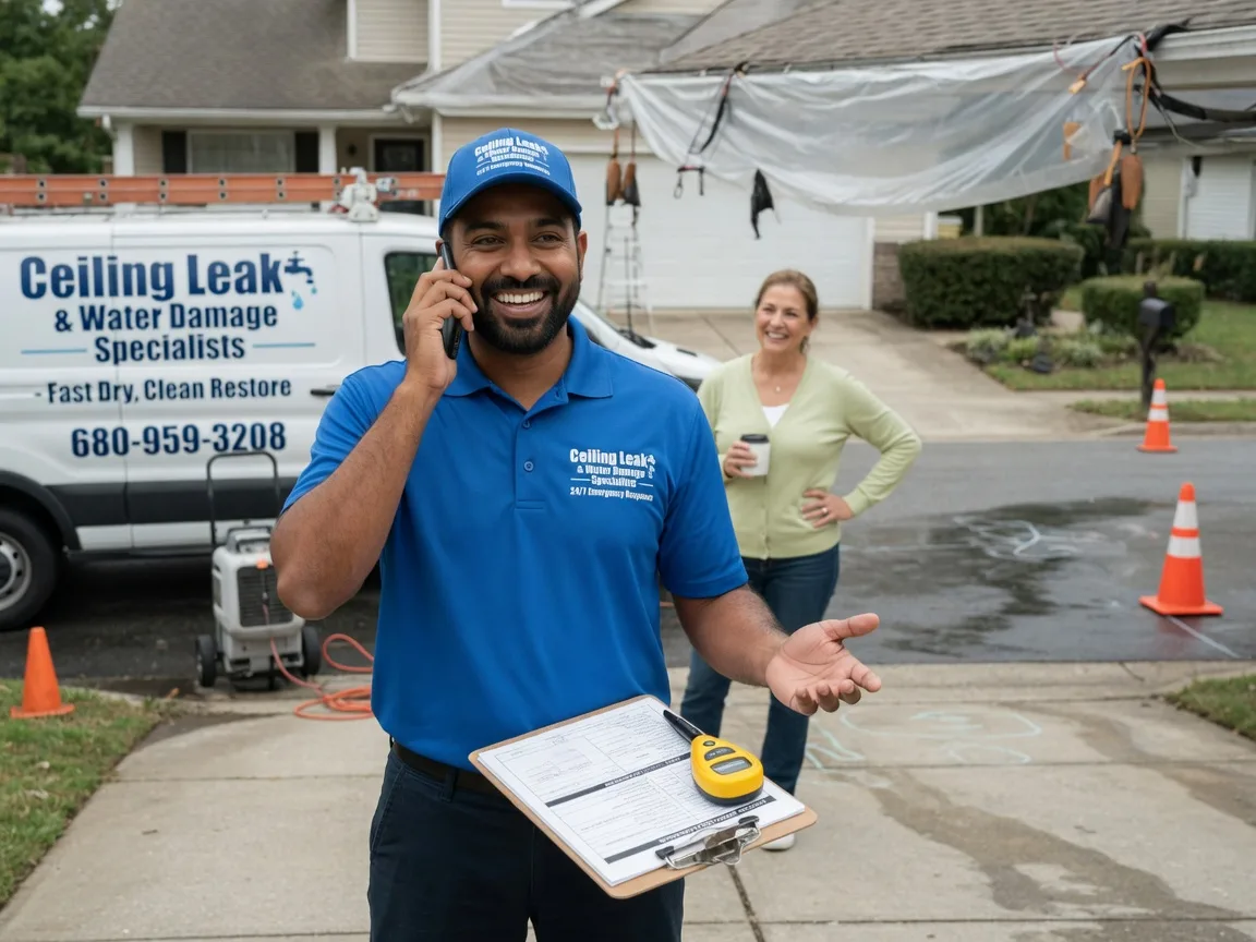 Ceiling Leak Cleanup Ophiem, IL FAQs